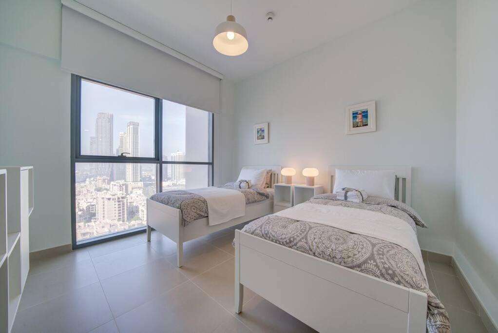 두바이 Burj Khalifa View - 2Br And Maid - Downtown 아파트 외부 사진